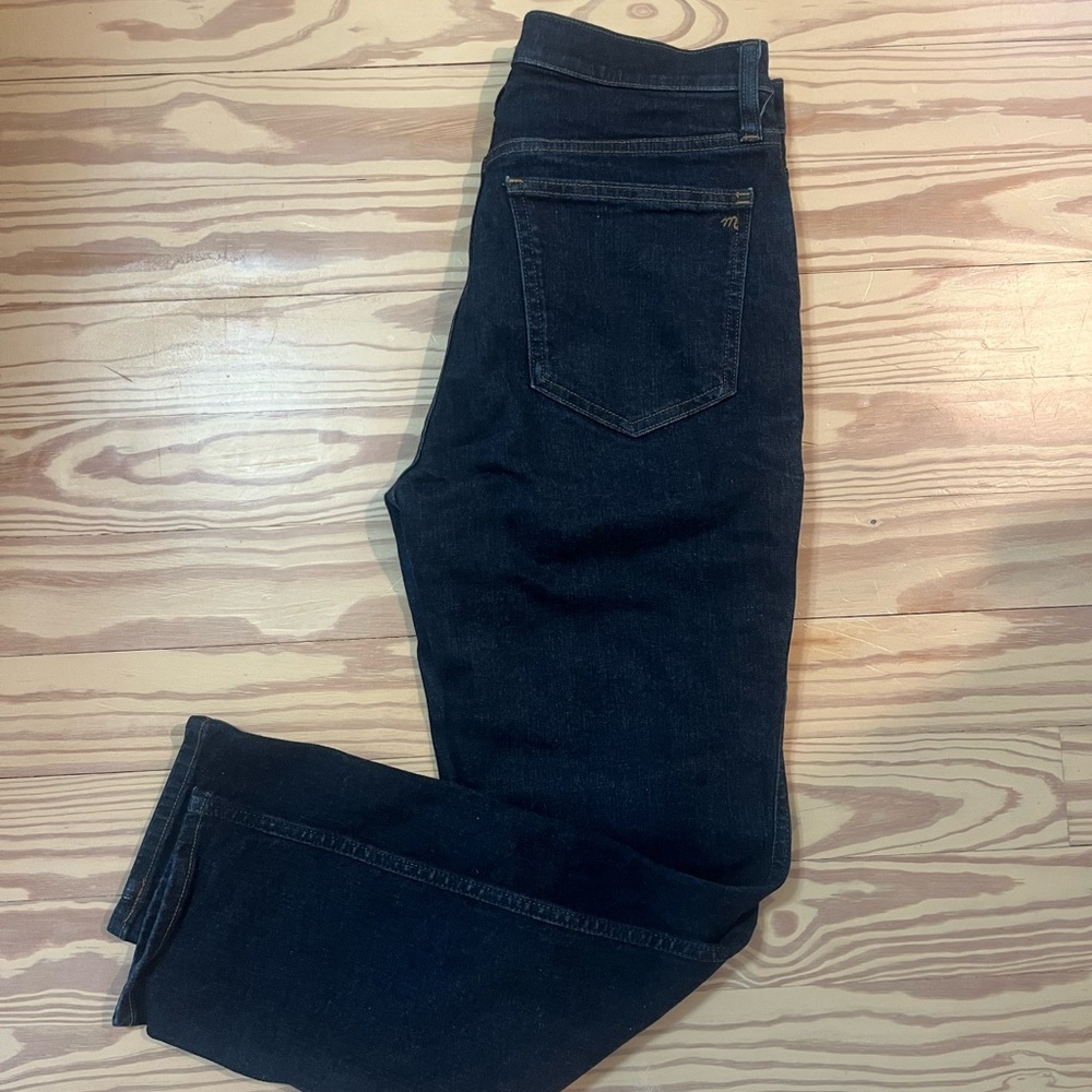 Madewell “Stovepipe” Dark Denim Jeans, Sz 27